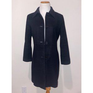 Black Wool Cashmere Marc NY Pea Coat